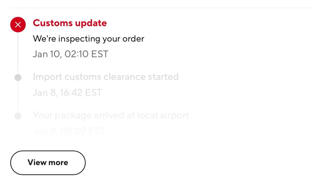 Inspecting Your Order Customs Update Meaning On AliExpress